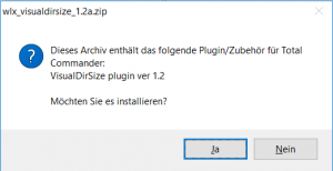 Total Commander - automatischer Installation von Plugins beim Öffnen des Archivs