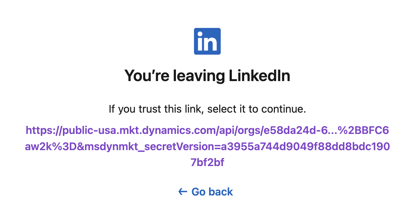LinkedIn Referrer URL