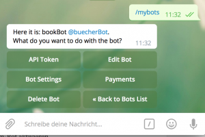 Inline-Mode für den Telegramm-Bot aktivieren